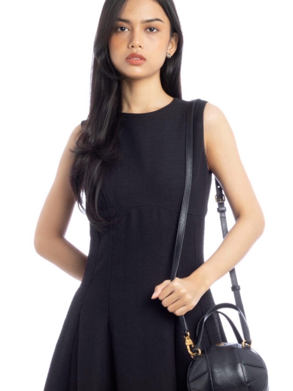 Gucci Black Leather Crossbody Bag with Gold Hardware